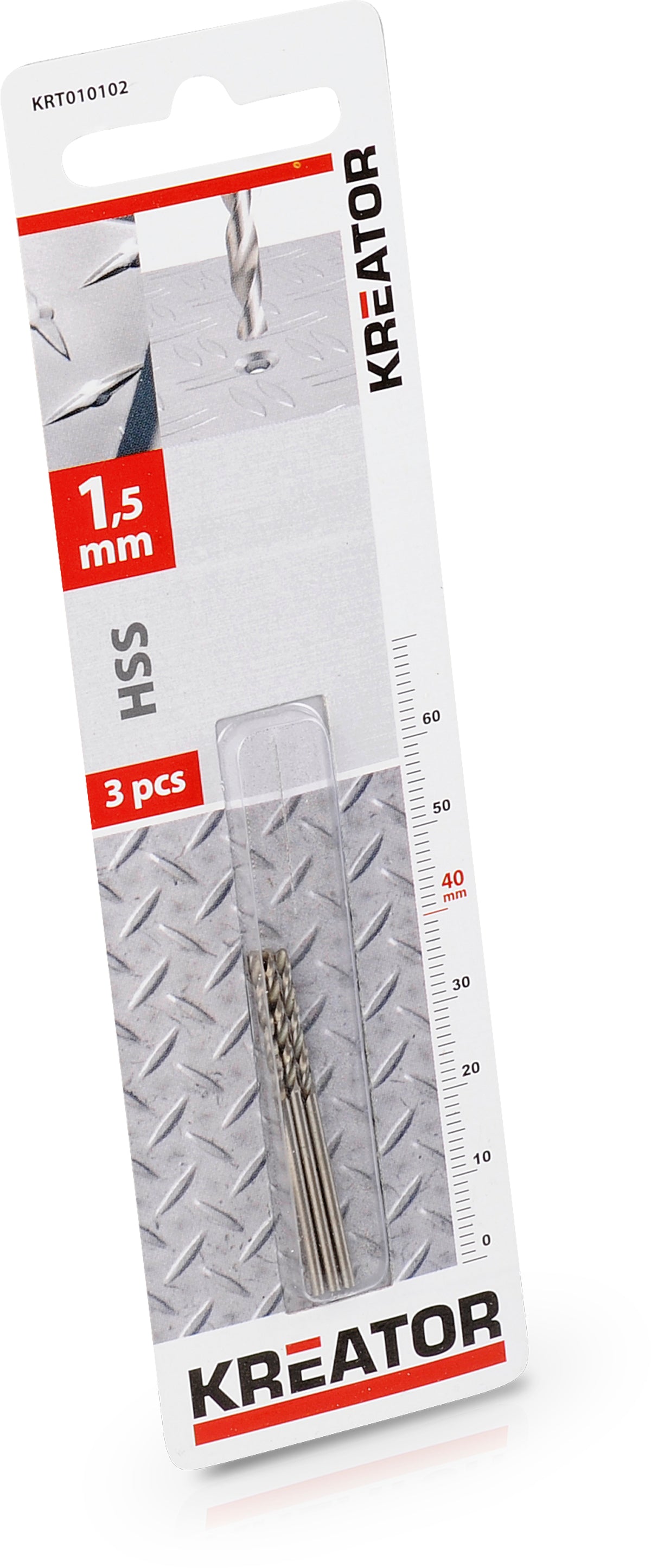 HSS metalbor 1,5 mm - 3 stk.