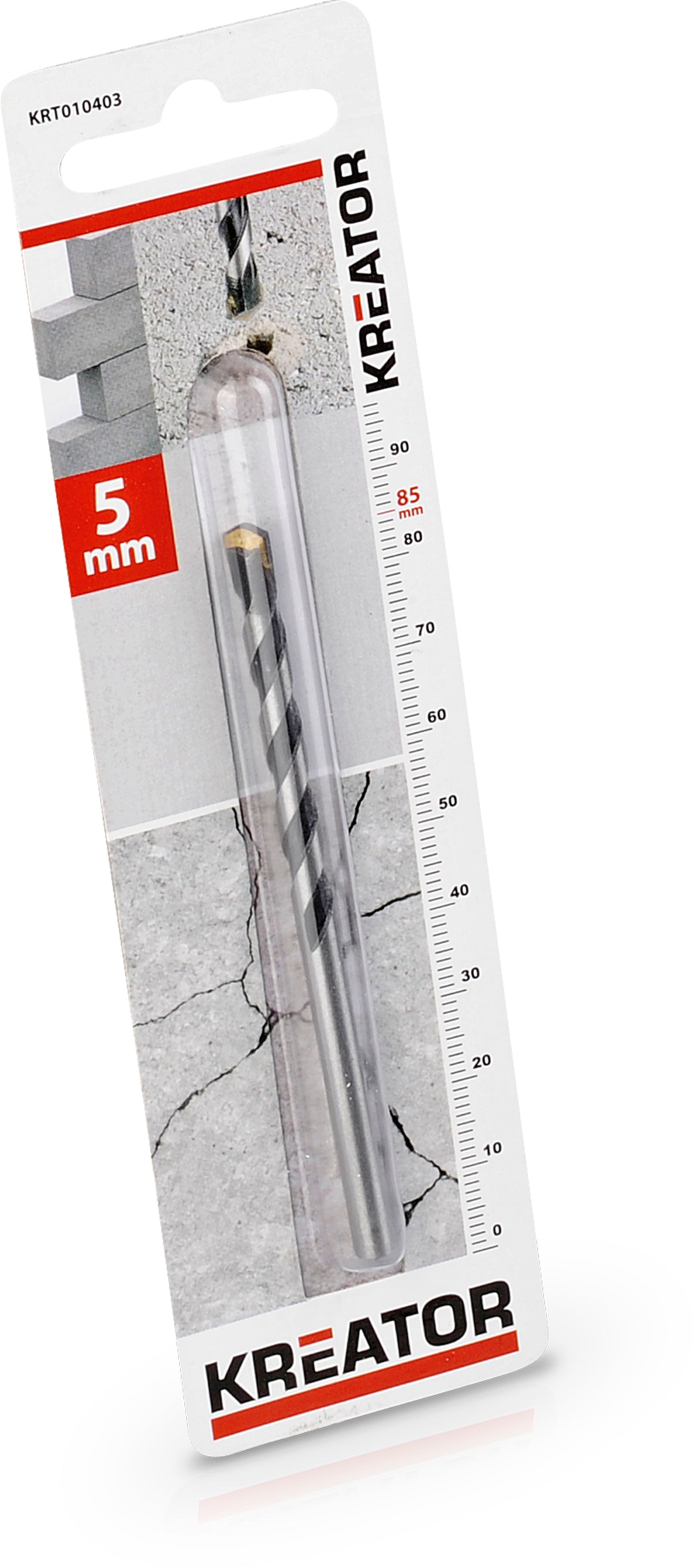 Betonbor 5,0 mm x 85 mm  - med HM platte