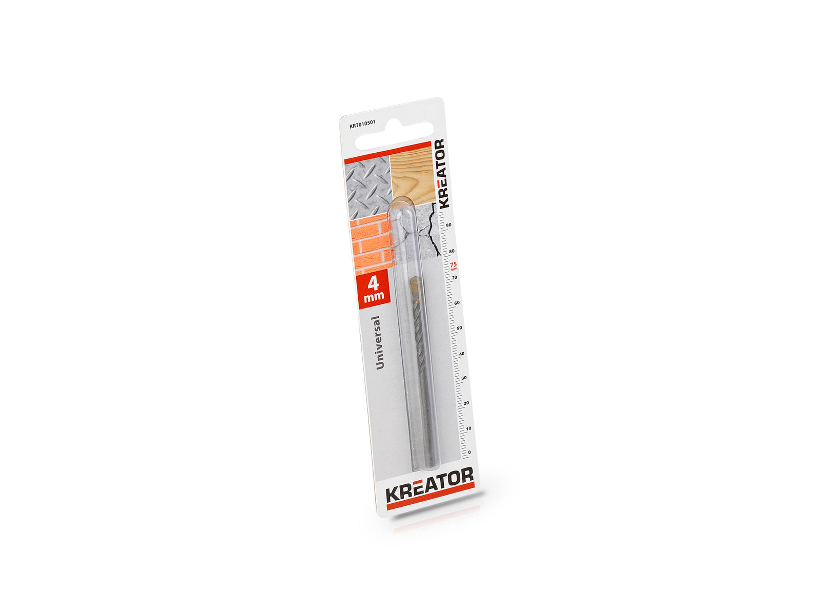 Universalbor/monteringsbor 4,0 x 75 mm