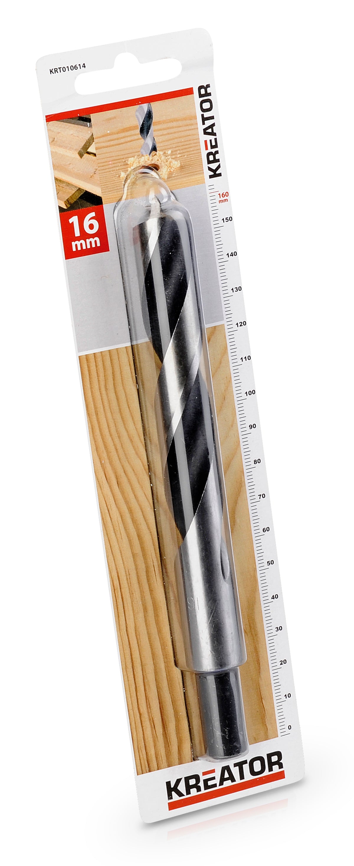 Træ spiralbor 16,0 mm x 160 mm