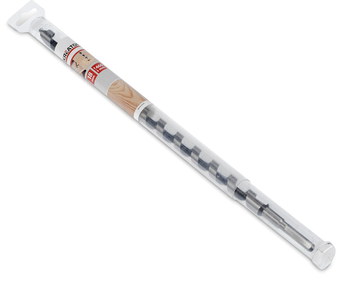 Sneglebor Ø 18 × 460 mm med sekskantskaft
