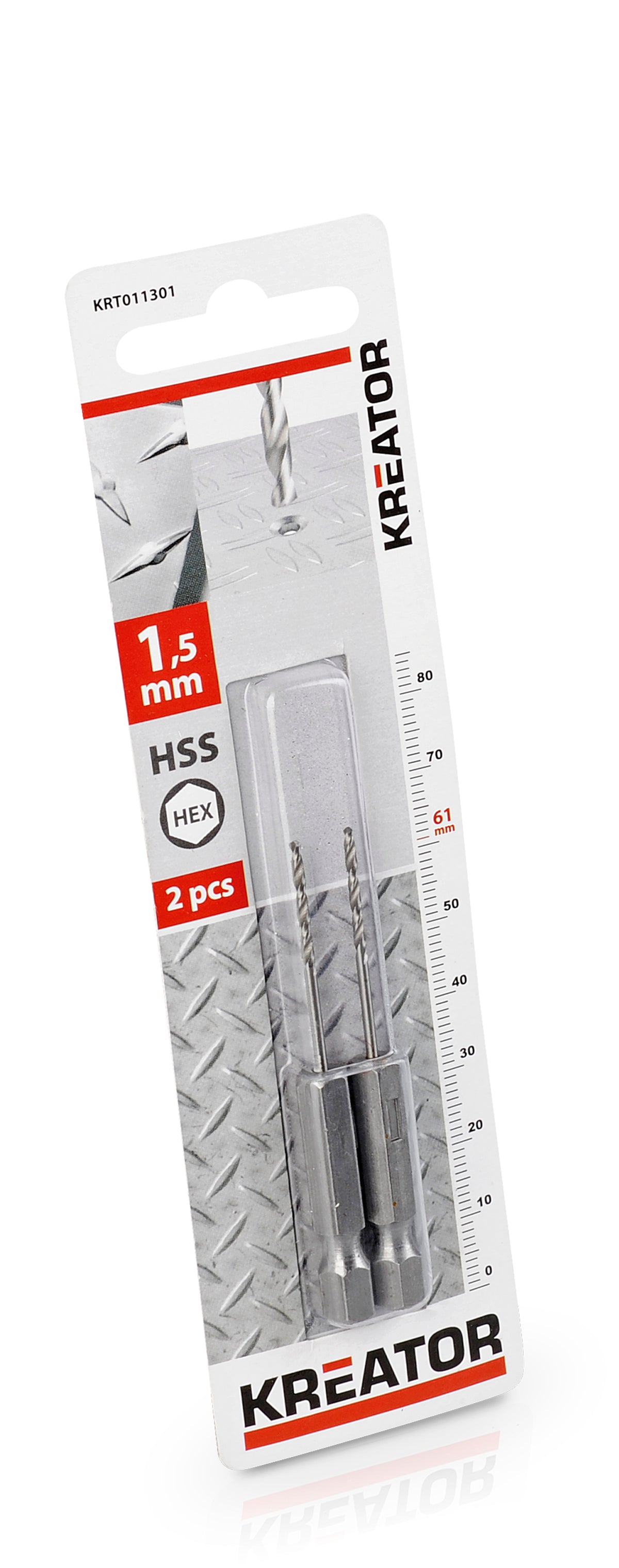 HSS Metalbor HEX 1,5 mm - 2 stk - AKKU