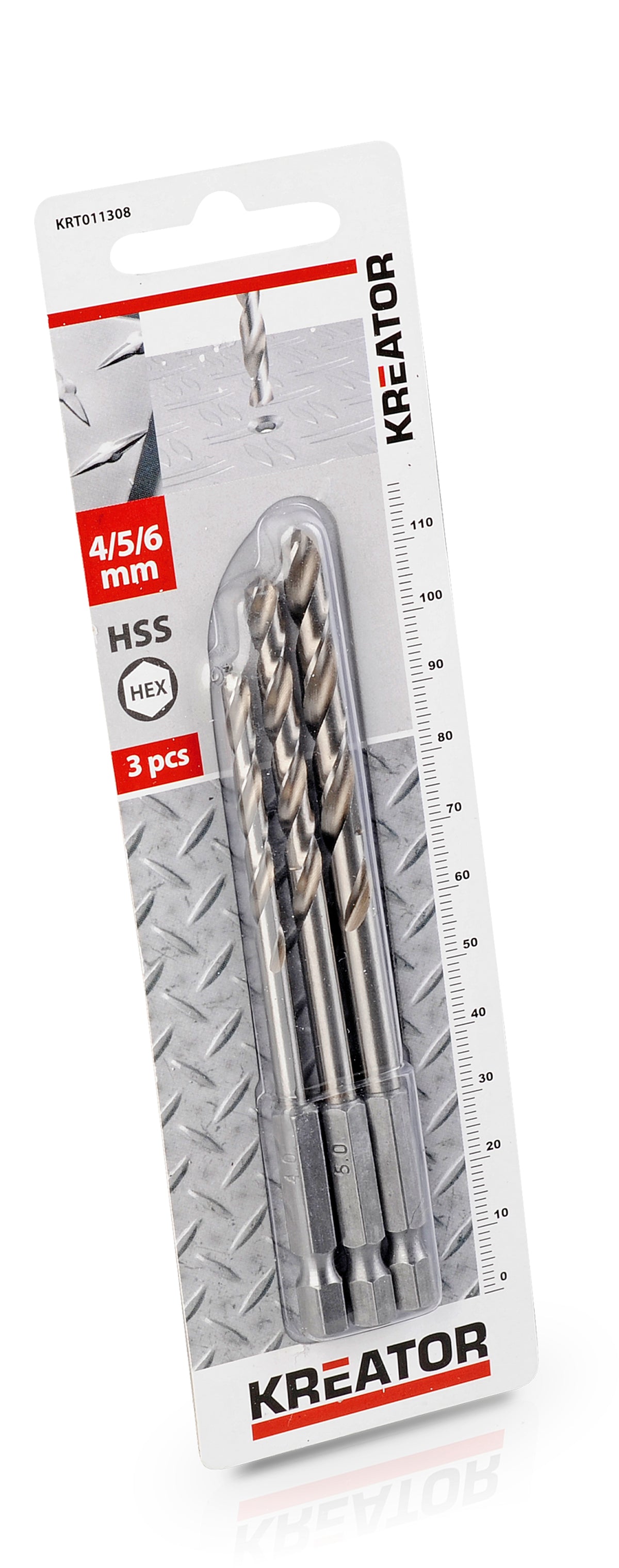 HSS Metalbor HEX 4,0-5,0-6,0 mm - AKKU