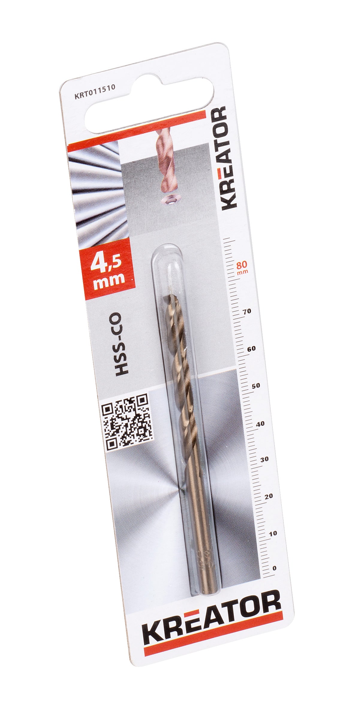 HSS-CO Cobolt metalbor 4,5 mm