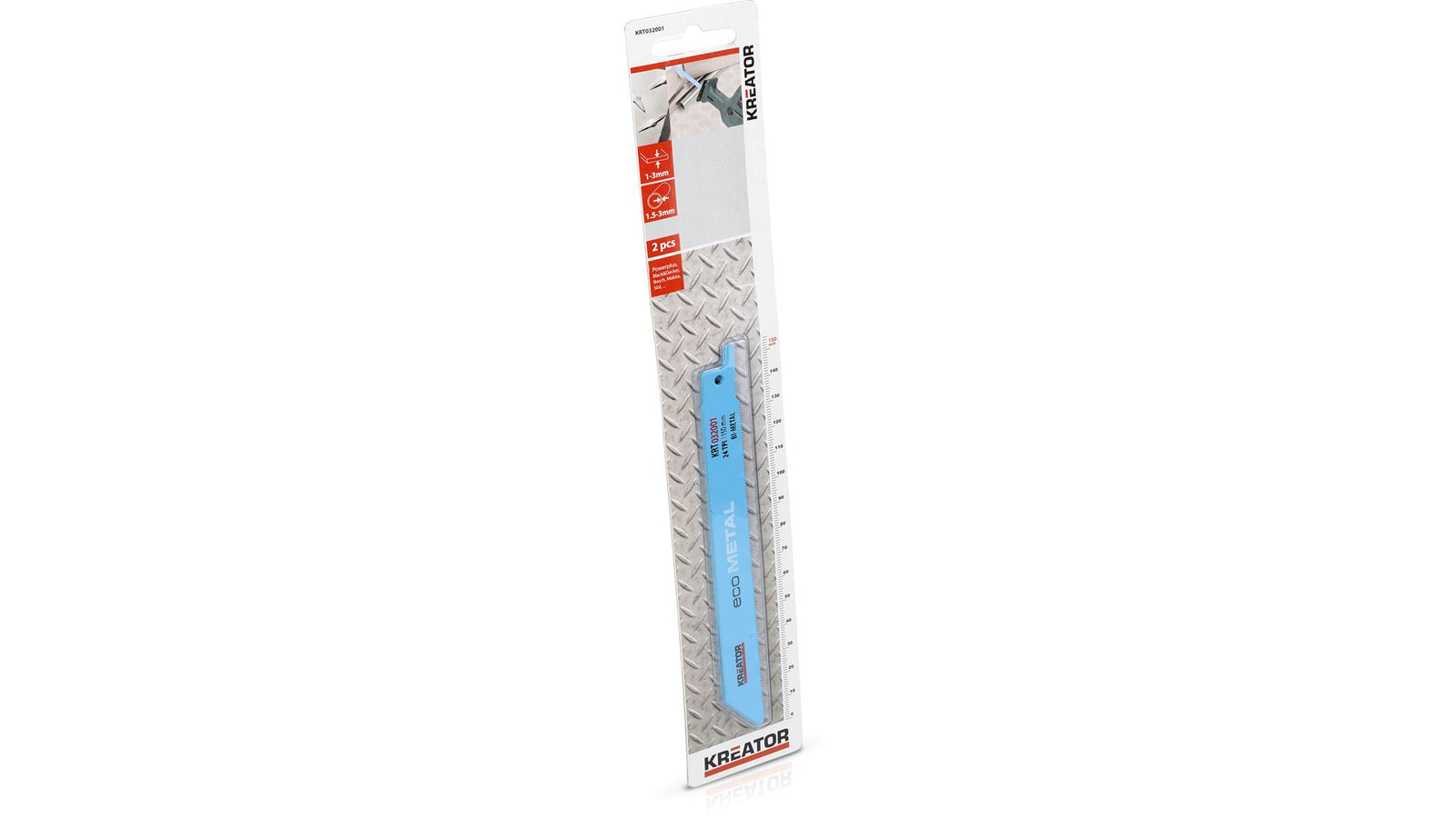 Bajonetsavklinger 150 mm til metal 2 stk