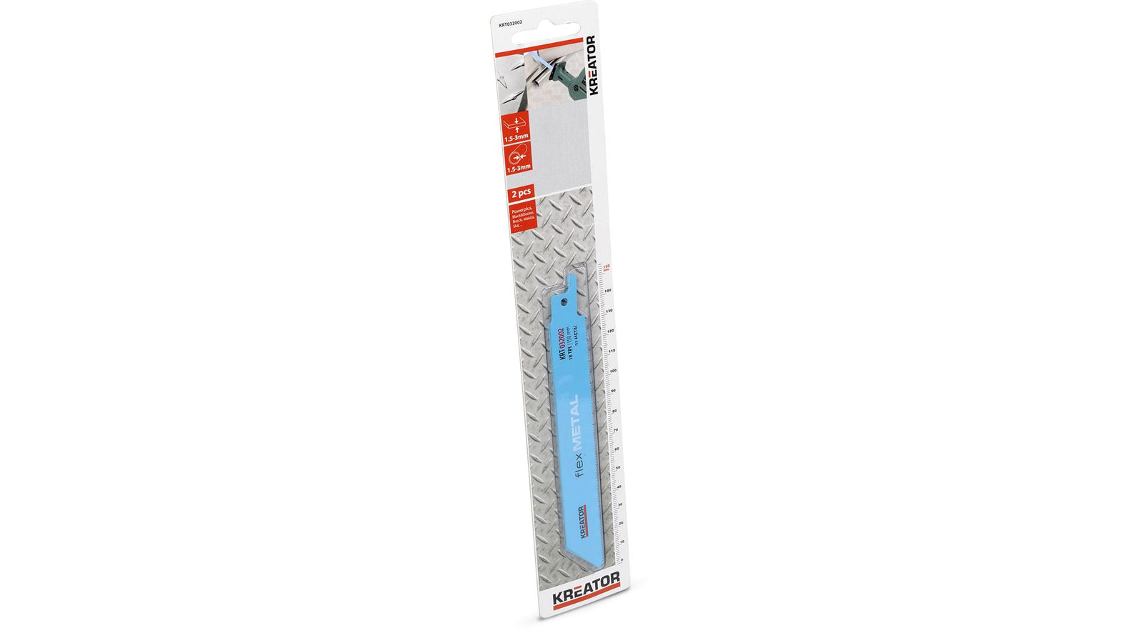 Bajonetsavklinger 150 mm til metal 2 stk