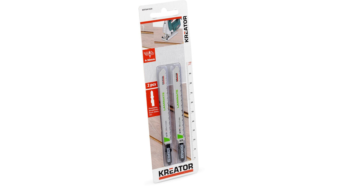 Stiksavklinger 100 mm til laminat 2 pk