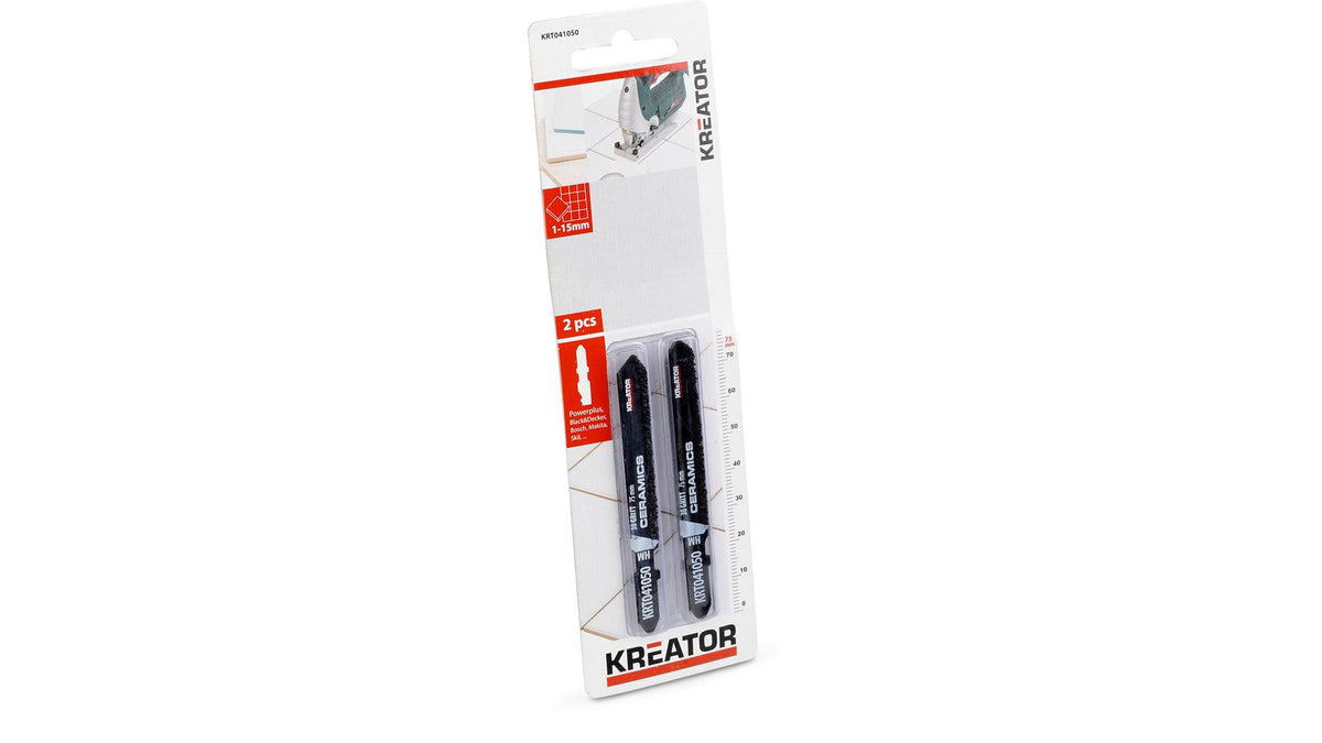 Stiksavklinger 100 mm til fliser - 2 pk