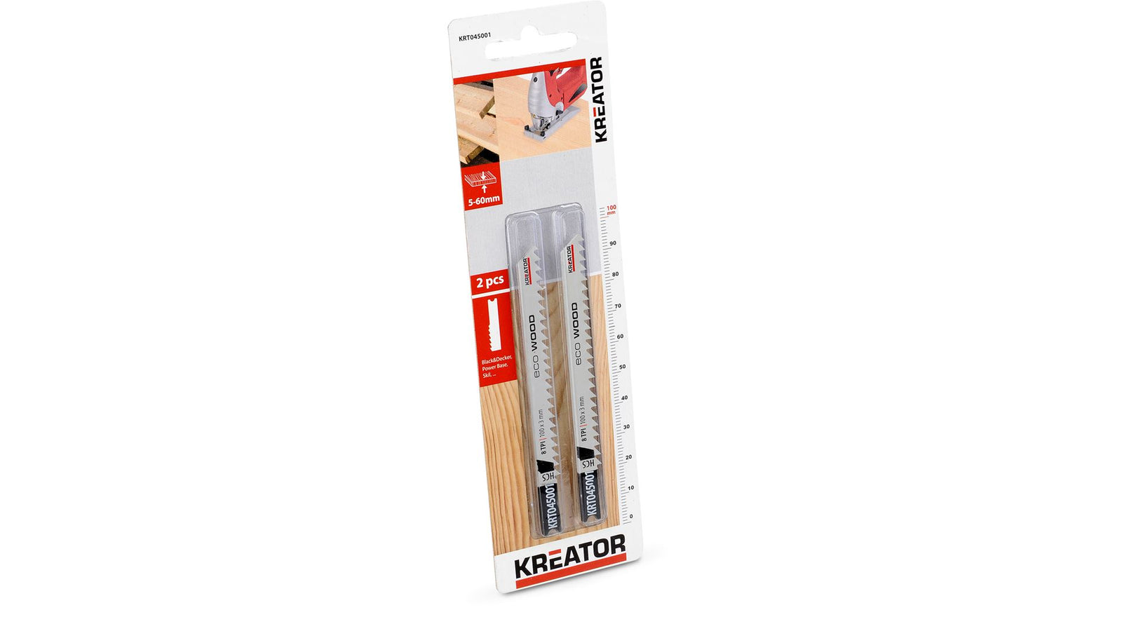Stiksavklinger 100 mm til træ 8 TPI 2 pk