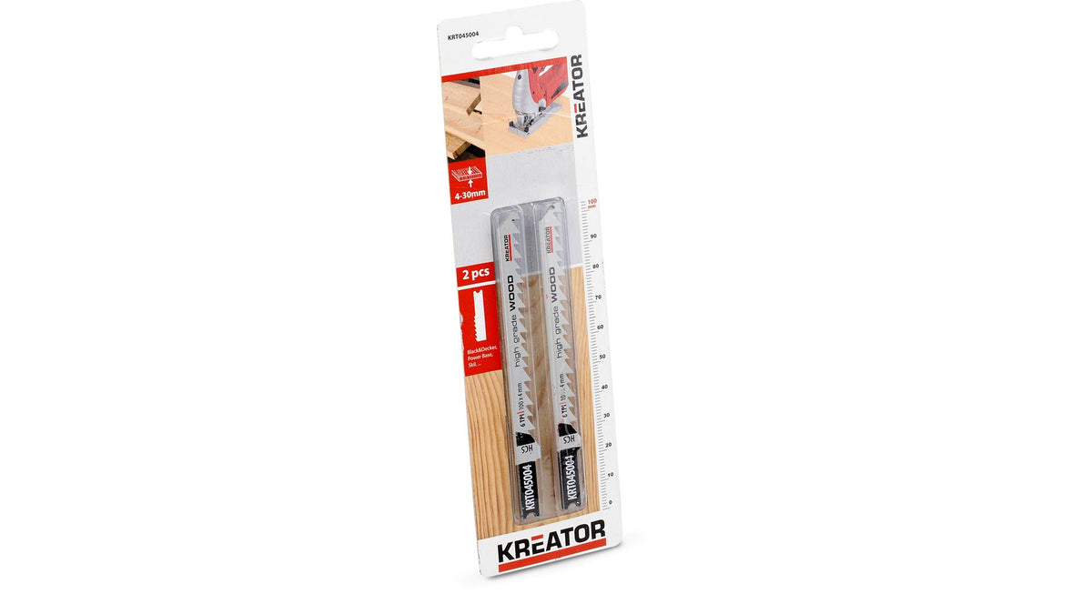 Stiksavklinger 100 mm til træ 6 TPI 2 pk