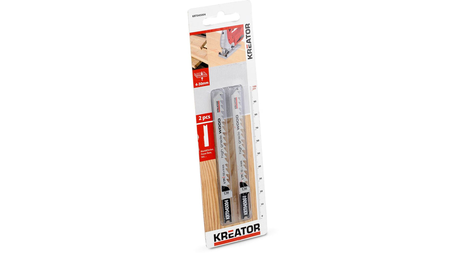 Stiksavklinger 100 mm til træ 6 TPI 2 pk