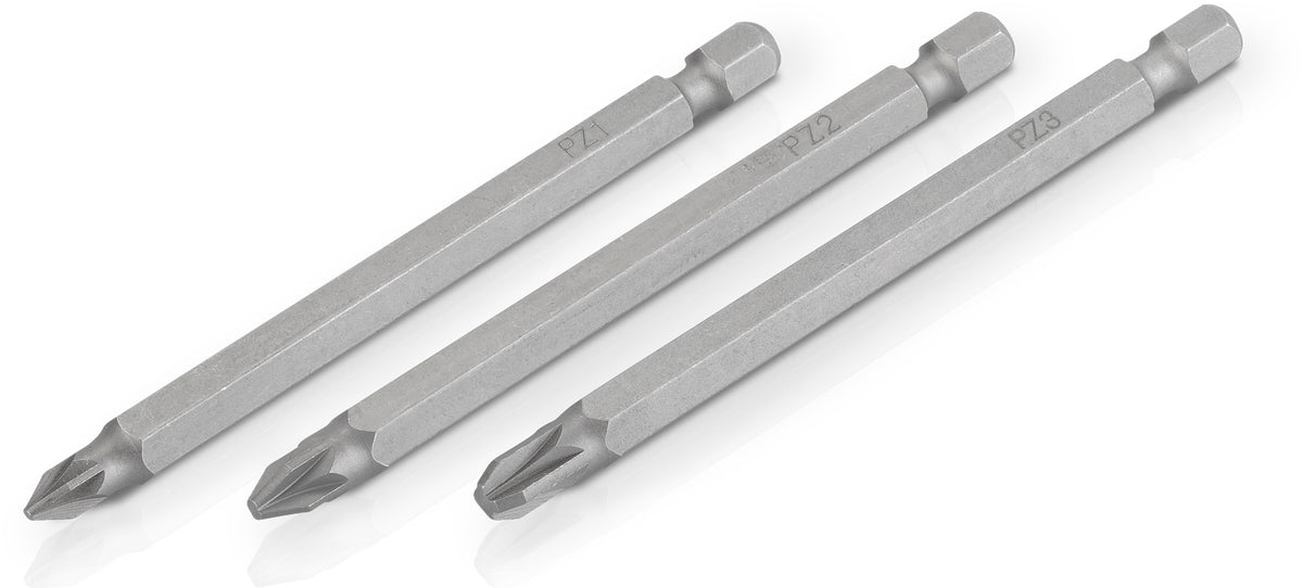 Lange Bits 89 mm - 3 stk. PZ1-PZ2-PZ3