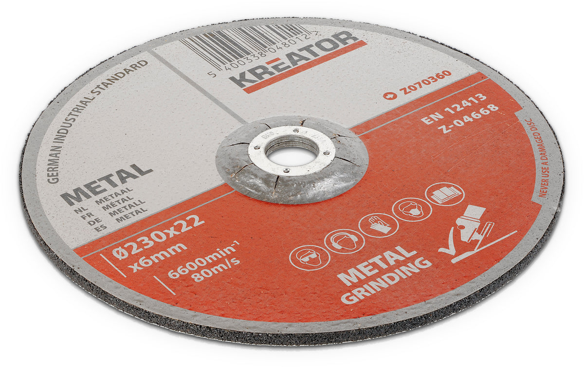 Slibeskiver metal Ø 230x6,0 mm - 3 stk