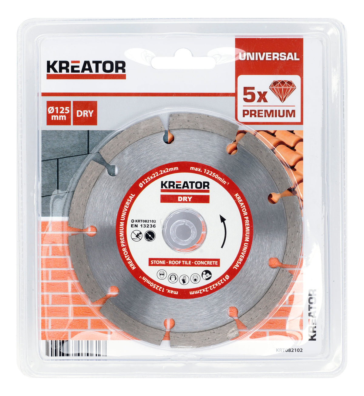 Diamantklinger til sten 125 mm PREMIUM