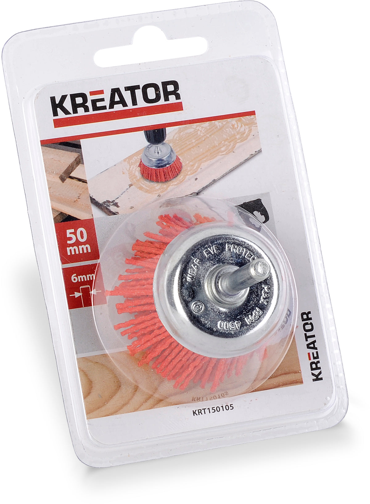 Kopbørste nylon til boremaskine Ø50 mm