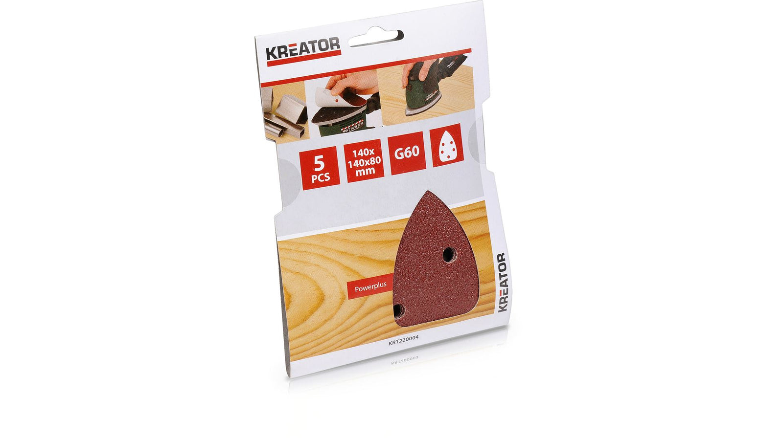 Slibemus sliberpapir K60 5 stk. VELCRO