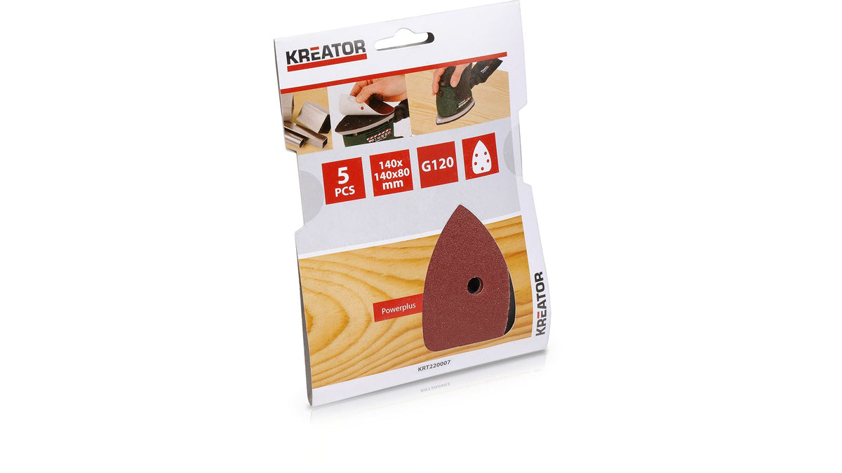 Slibemus sliberpapir K120 5 stk. VELCRO