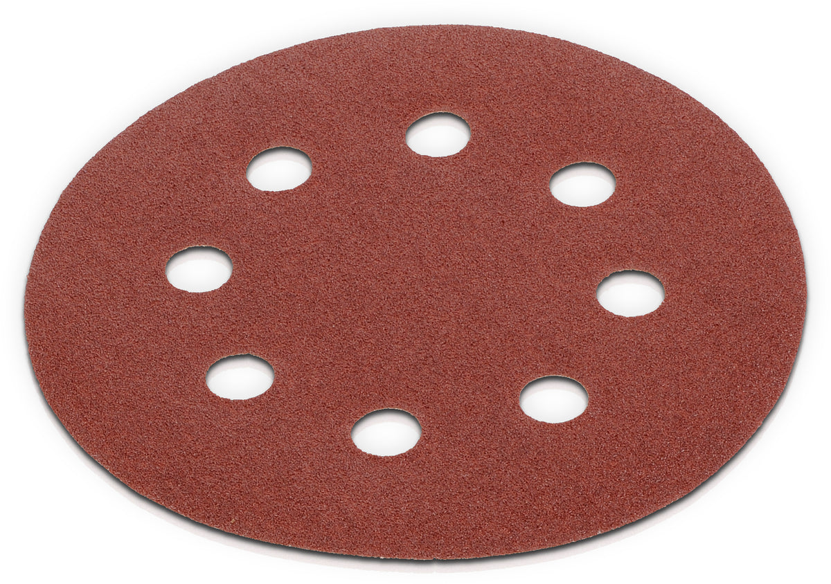 Slibepapir Ø 115 mm K80 til excenterslibere – 5 stk.