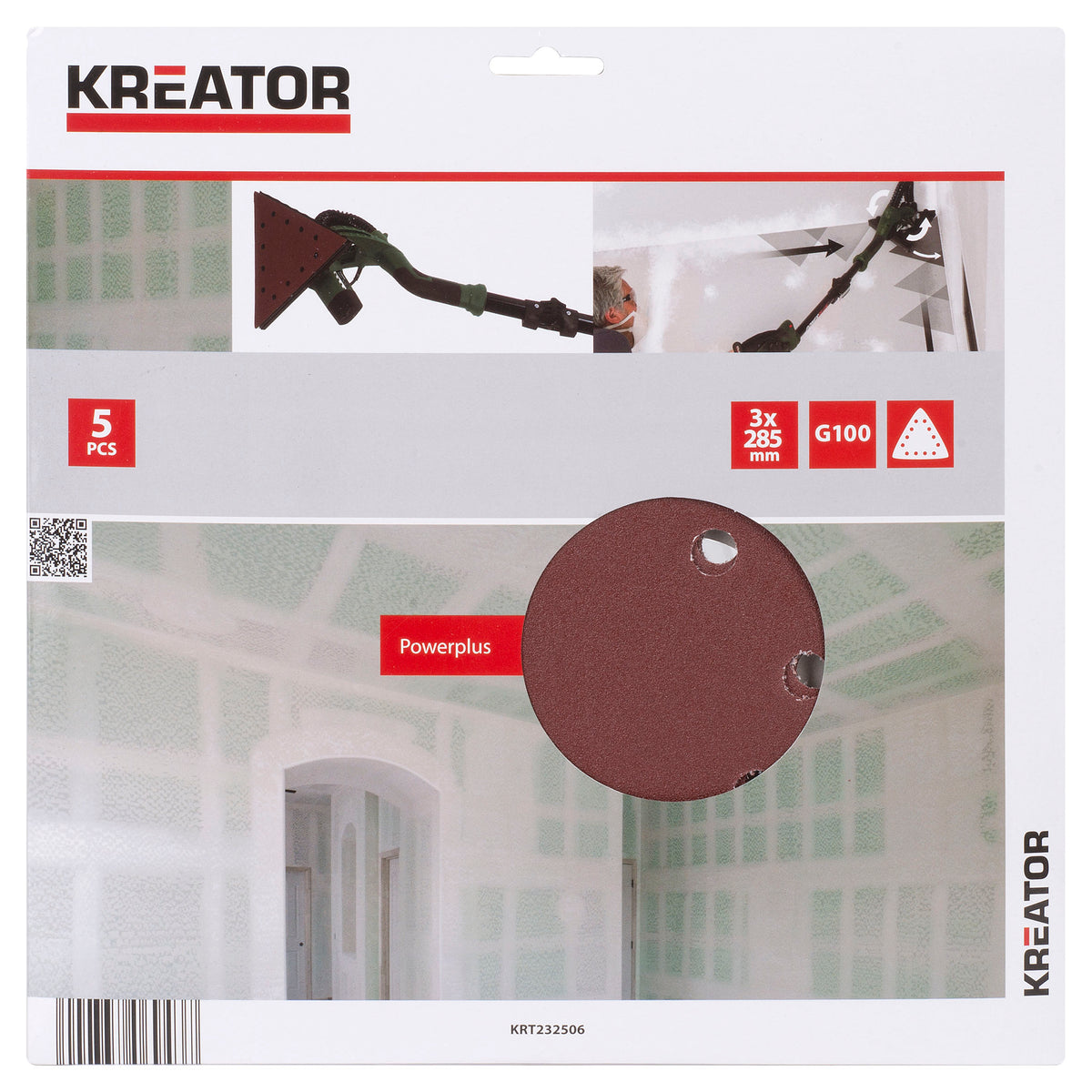 Trekant slibepapir til girafsliber K100 5 stk.