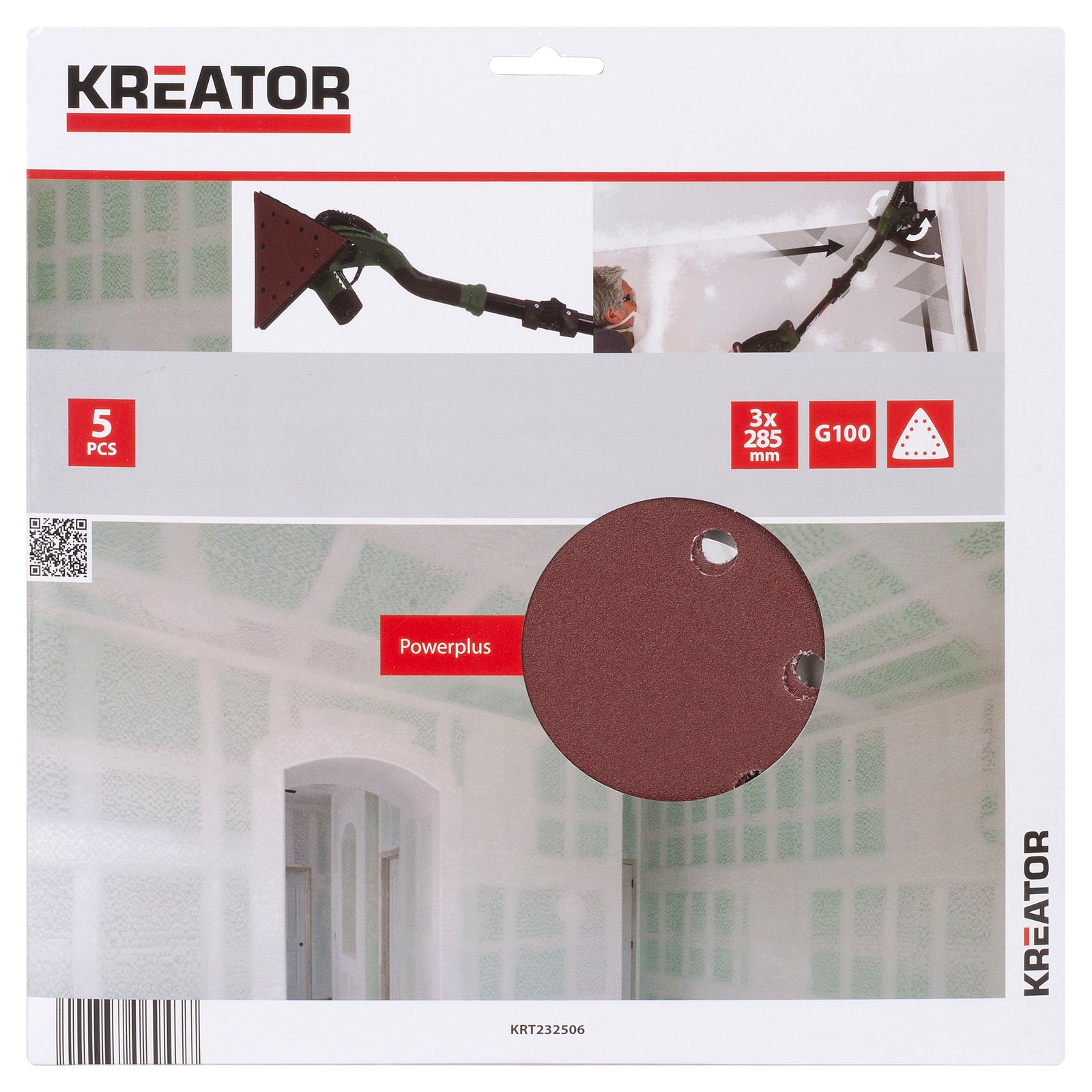 Trekant slibepapir til girafsliber K100 5 stk.