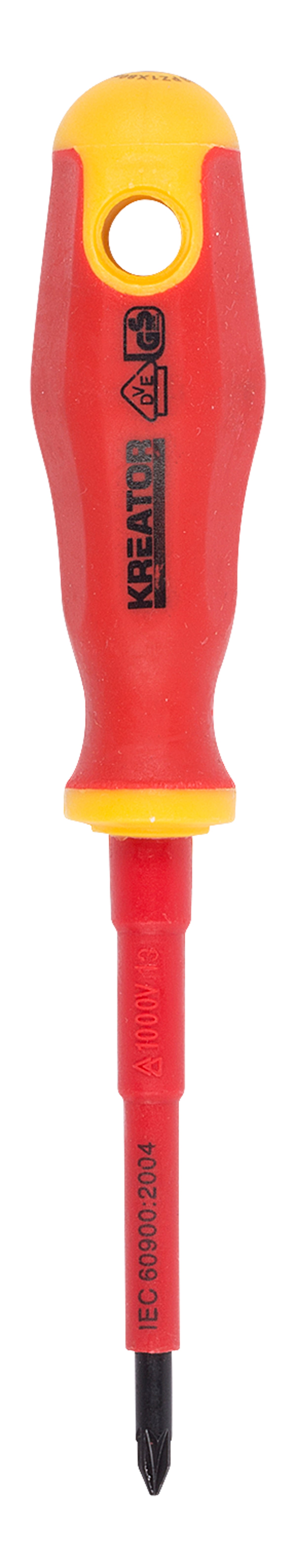Skruetrækker VDE 1000 Volt PZ1x80 mm