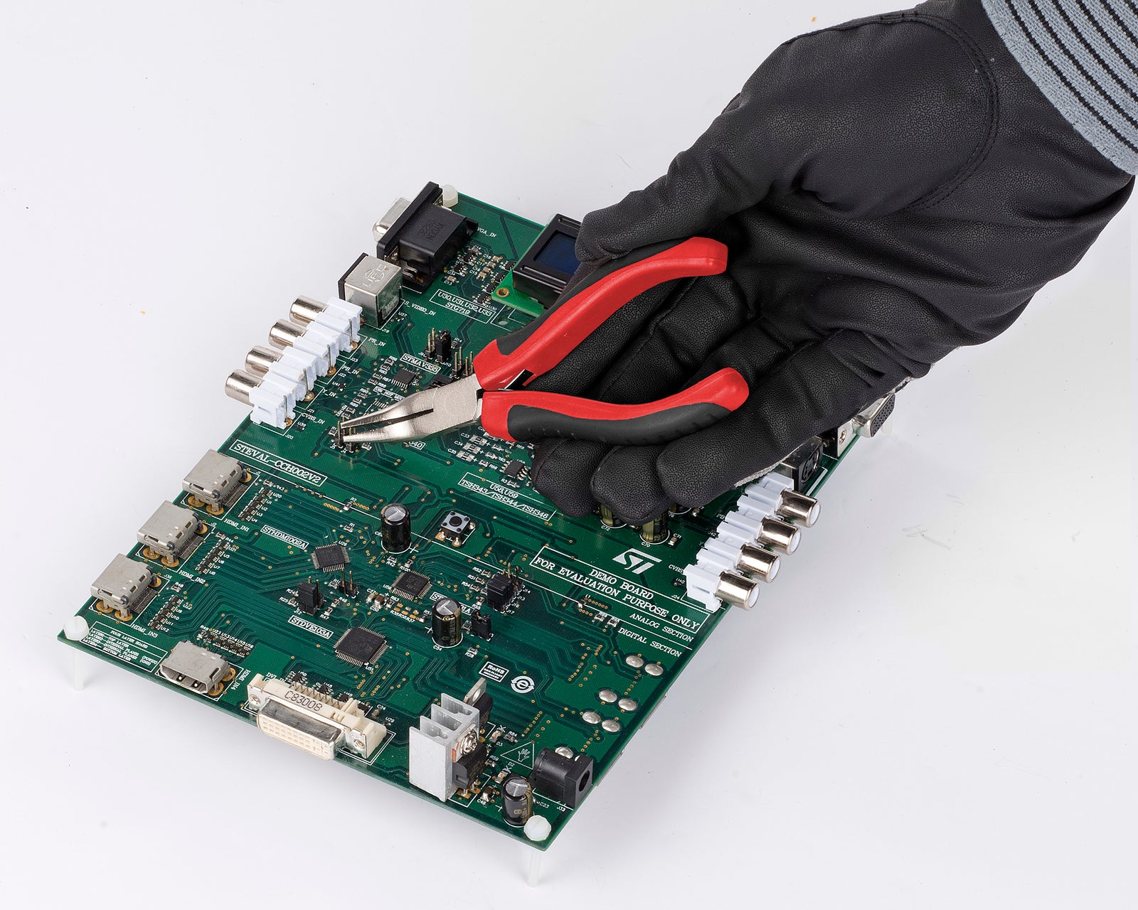 Elektronik Spidstang bøjet 125 mm