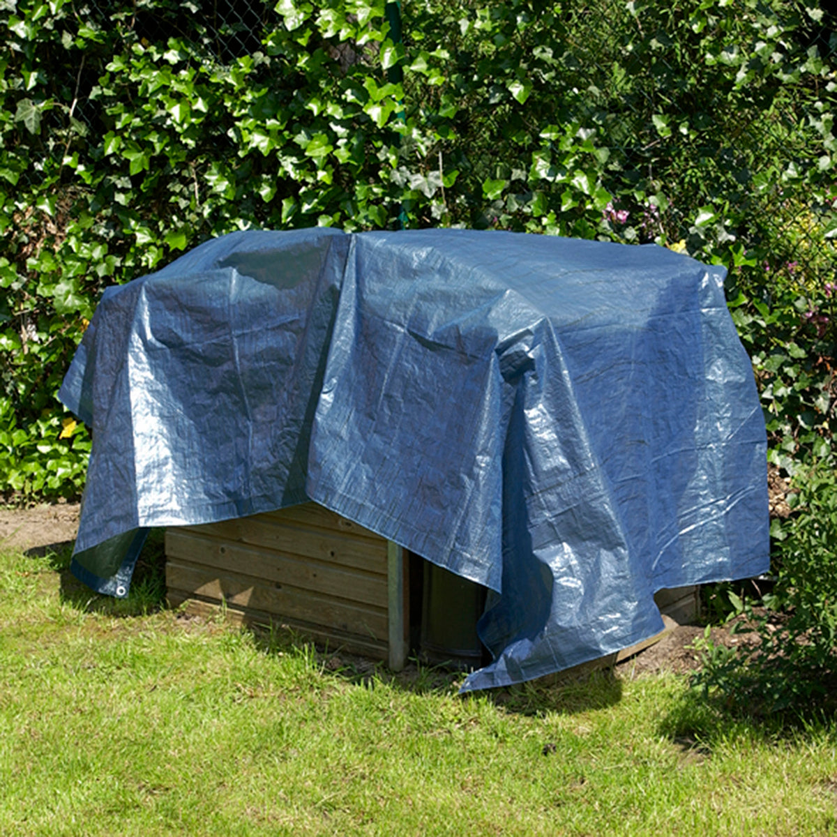 Presenning blå 4 m x 6 m, 70 gram