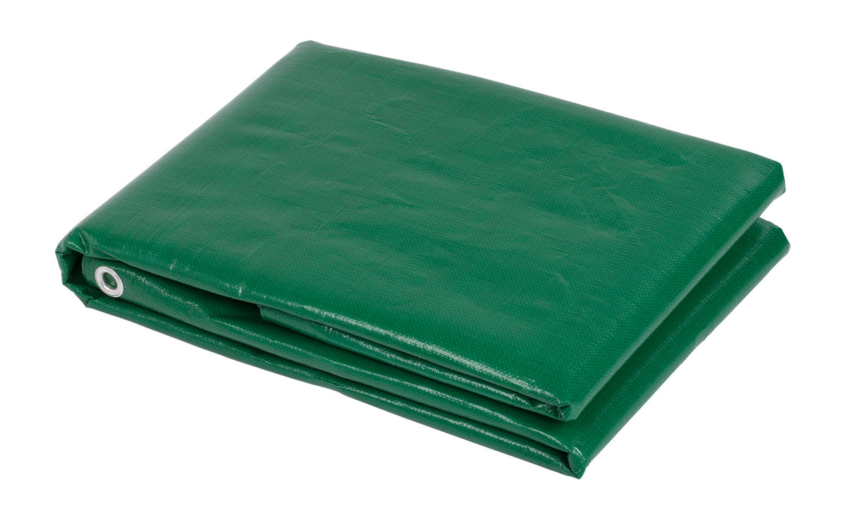 Presenning 3 × 6 m, 120 g/m², grøn/blå