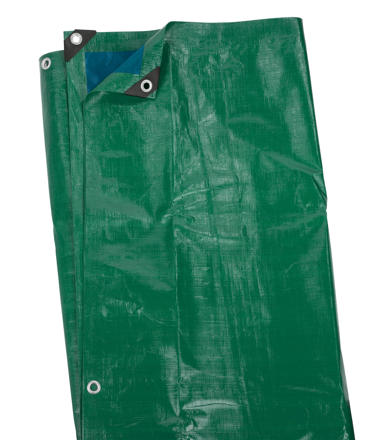 Presenning 5 × 8 m, 120 g/m², grøn/blå