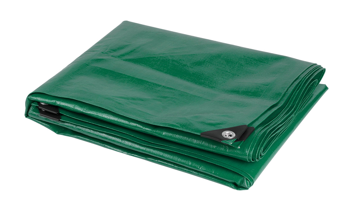 Presenning 5 × 8 m, 120 g/m², grøn/blå
