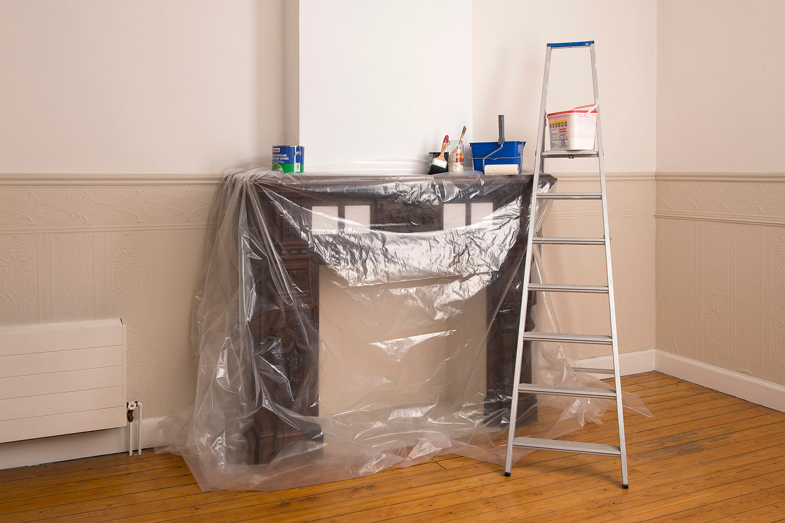 Beskyttelse overdækning 0,01 mm 4 m x 5 m