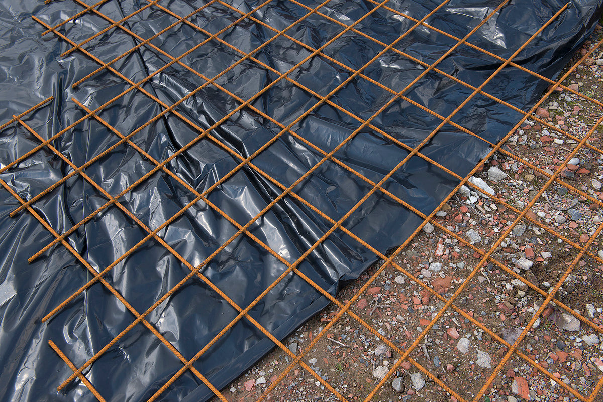 Beskyttelses overdækning sort 0,1 mm 4 m x 6 m