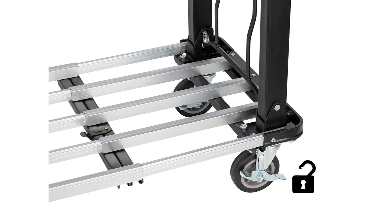 Transportvogn 150 kg justerbar/foldbar