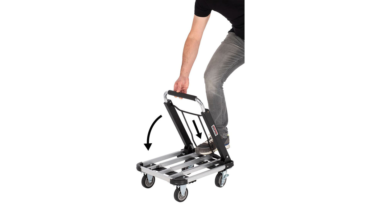 Transportvogn 150 kg justerbar/foldbar