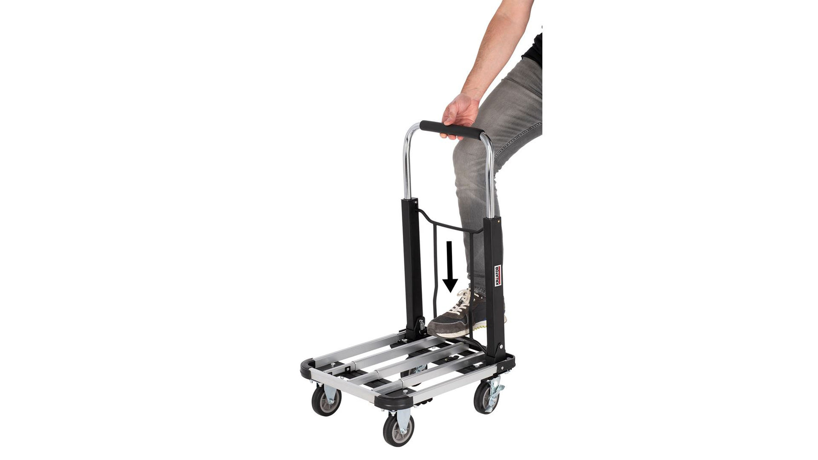 Transportvogn 150 kg justerbar/foldbar