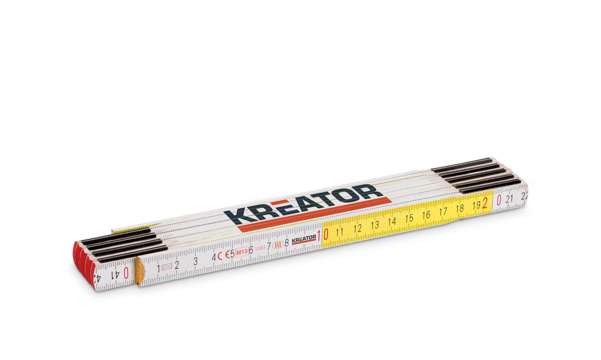 Tommestok 2 meter i træ