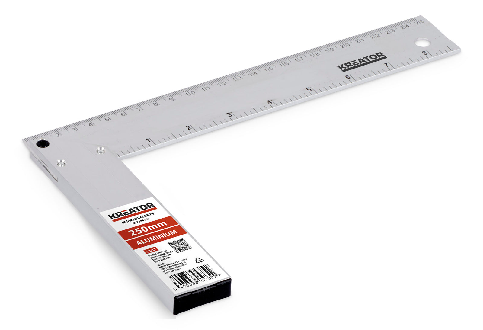 Snedker vinkel 250 mm - Aluminium