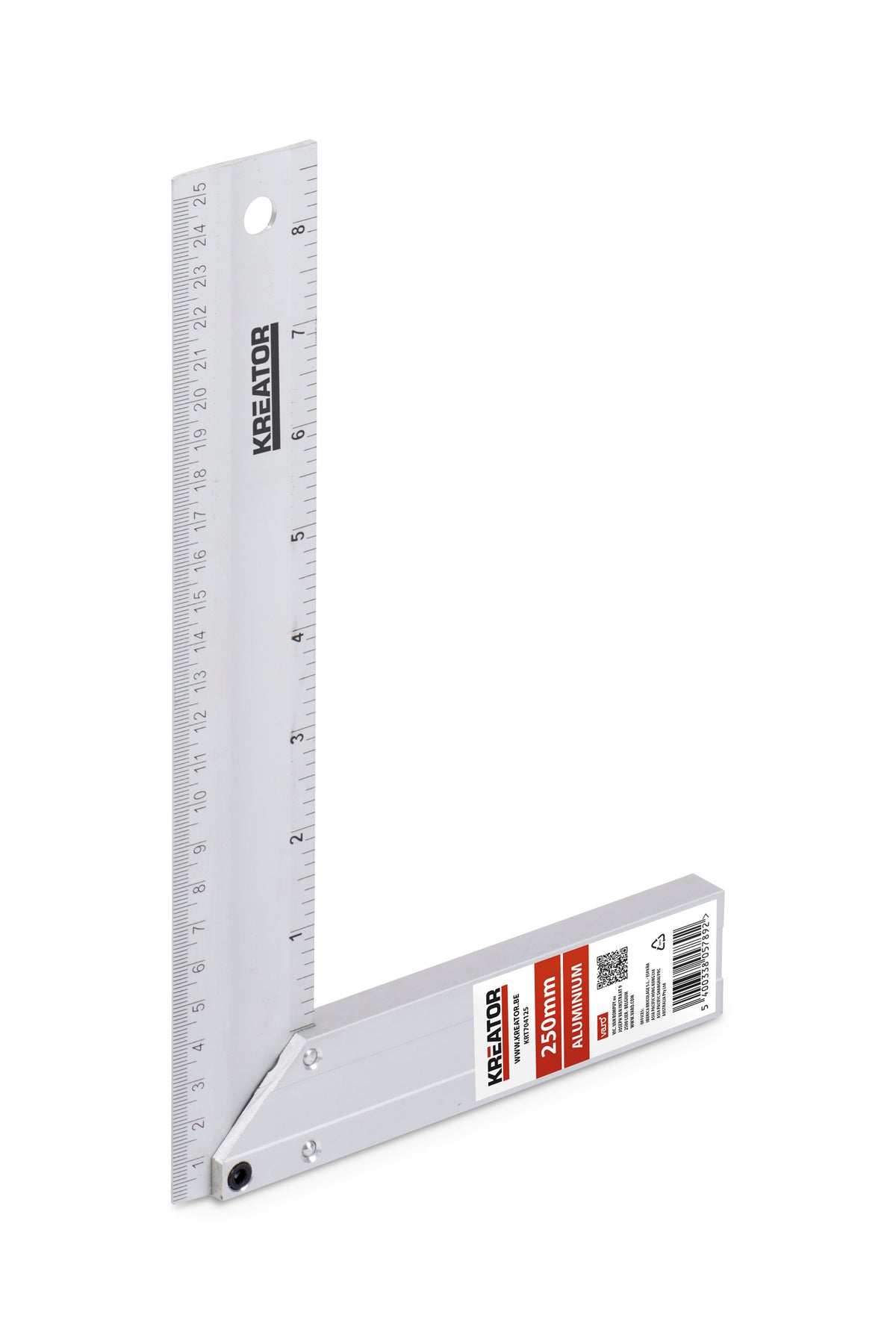 Snedker vinkel 250 mm - Aluminium