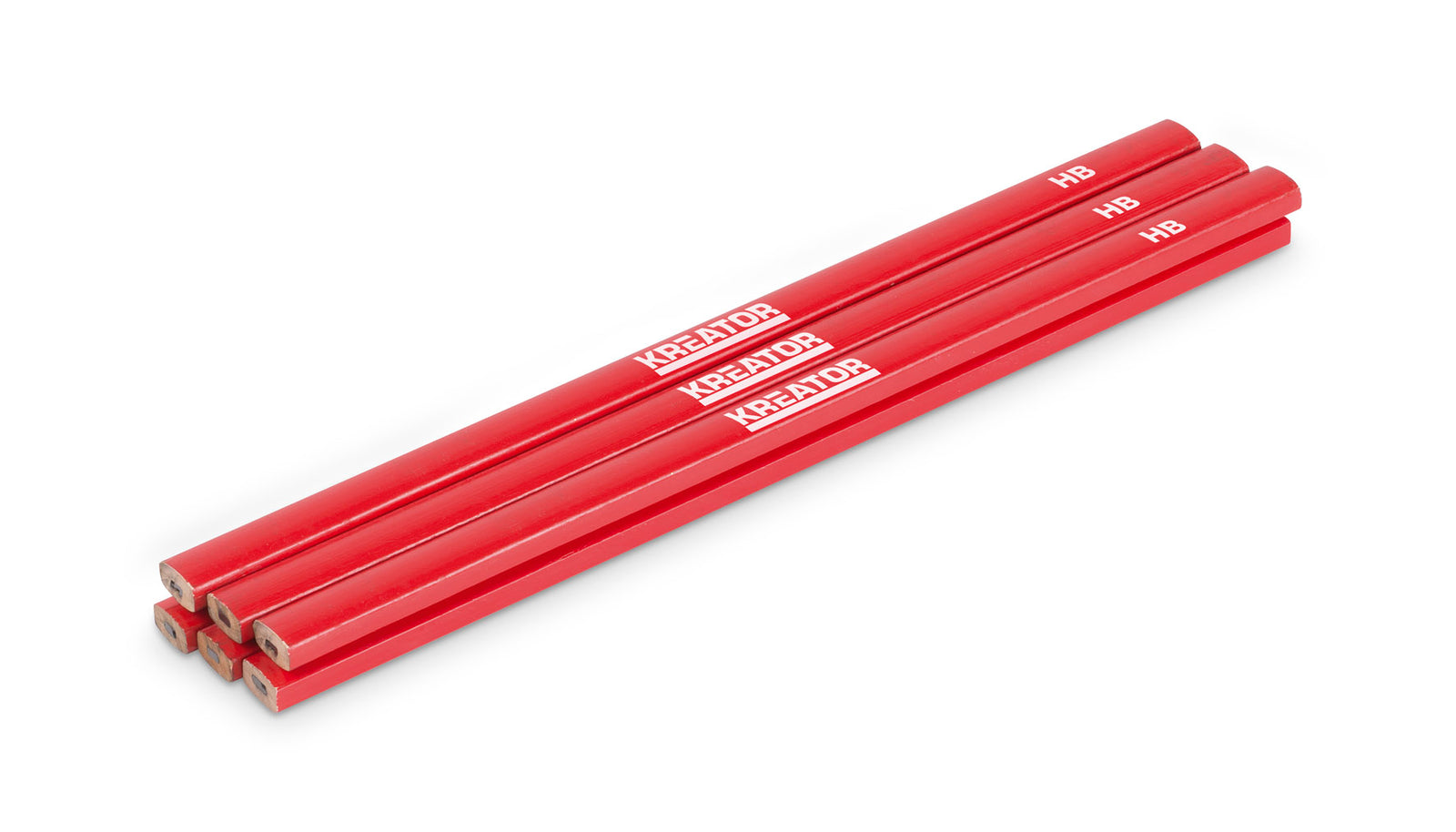 Tømrer blyant 245 mm rød - 6 stk