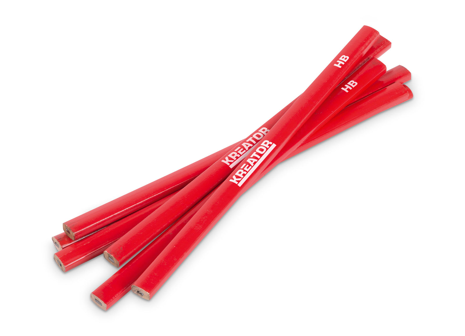 Tømrer blyant 245 mm rød - 6 stk