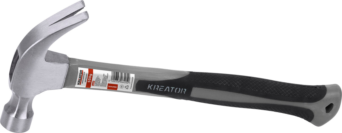 Kløfthammer 550 gram - ergonomisk