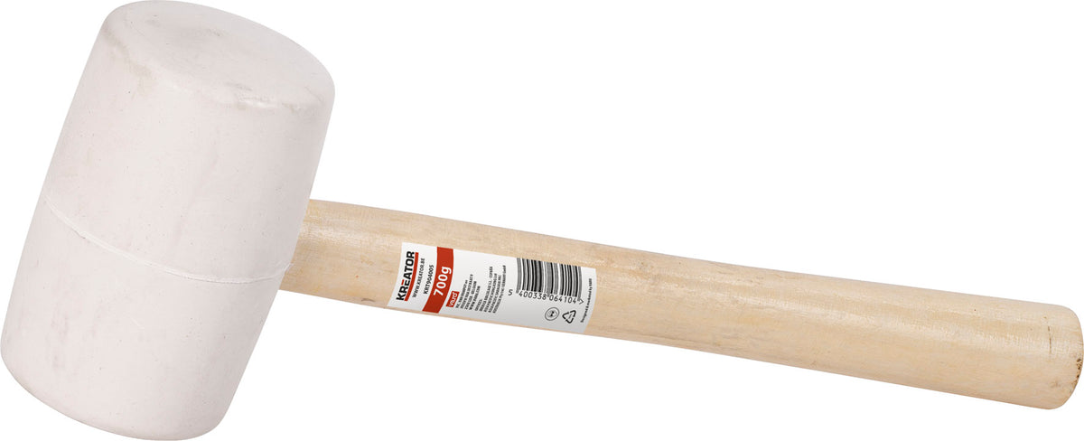 Gummihammer hvid 900 gram