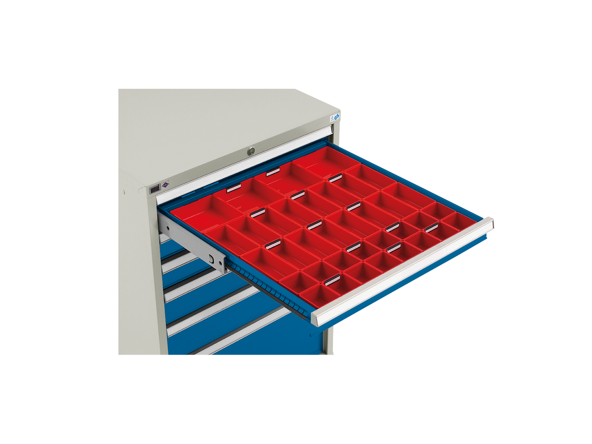Plastkassesæt 9 stk. til SS- og VVM-skuffe, 150 × 150 mm