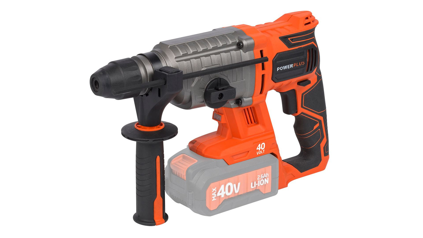Borehammer 40 Volt med 5 dele (Uden batteri)