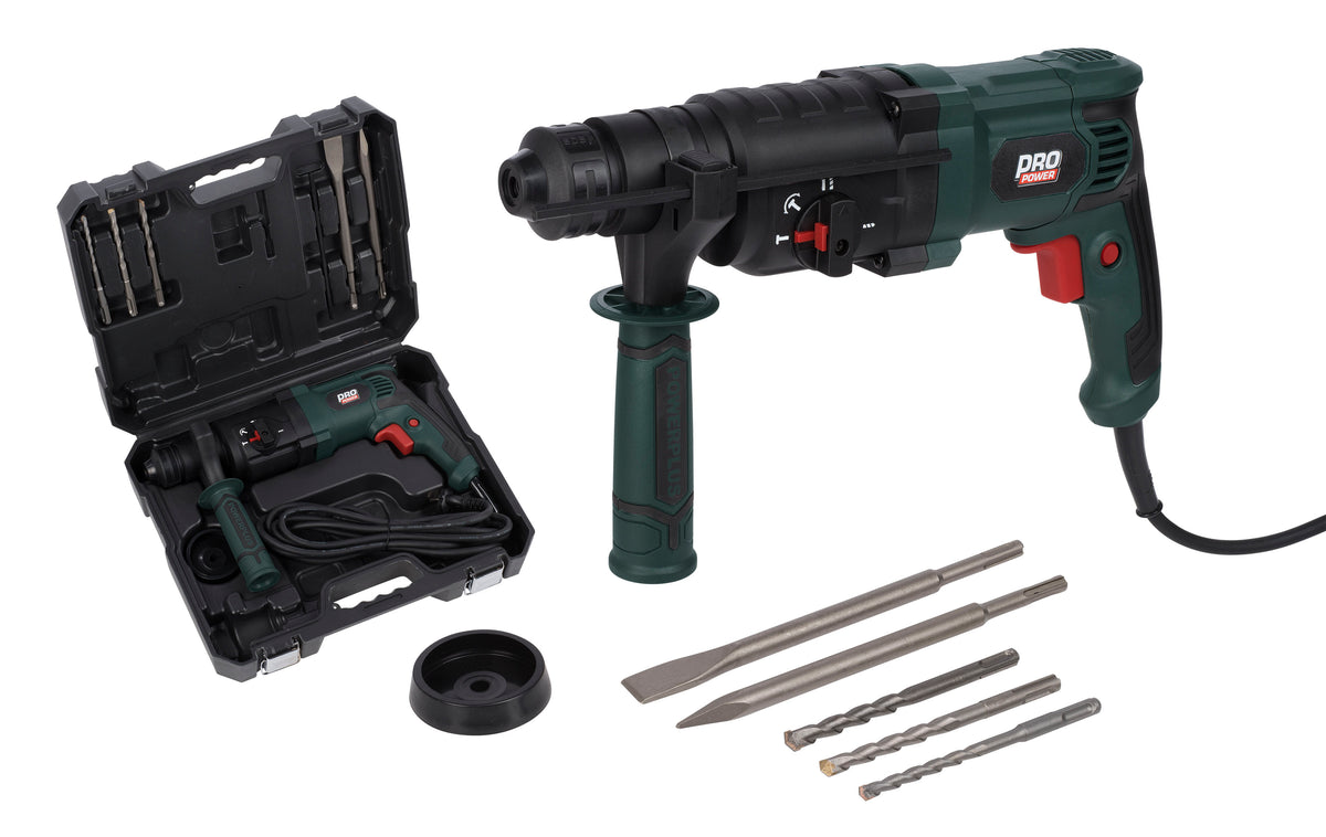 Borehammer 800 watt i kuffert