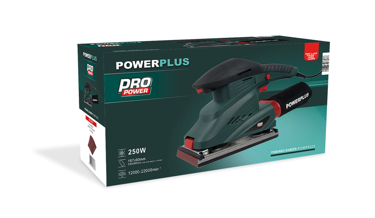 Rystepudser 250 Watt i kuffert + 5 papir