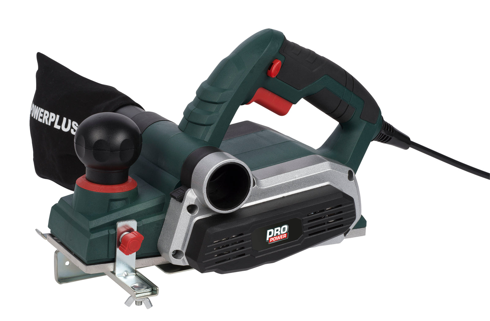El-høvl 900 W med høvlbredde 82 mm