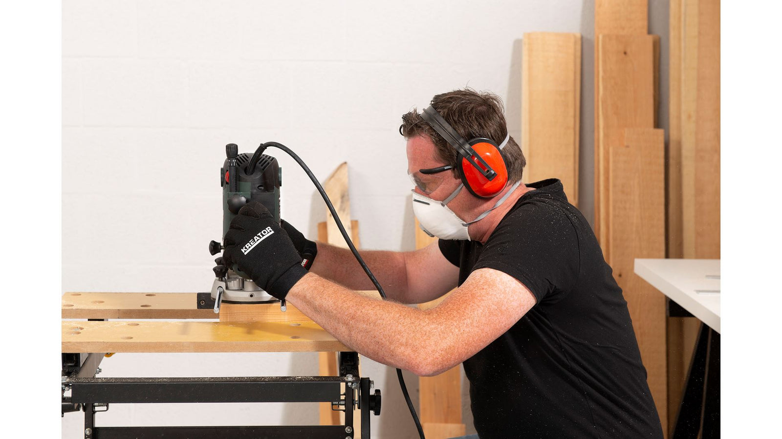 Overfræser 2100 Watt - med 3 opkoblinger