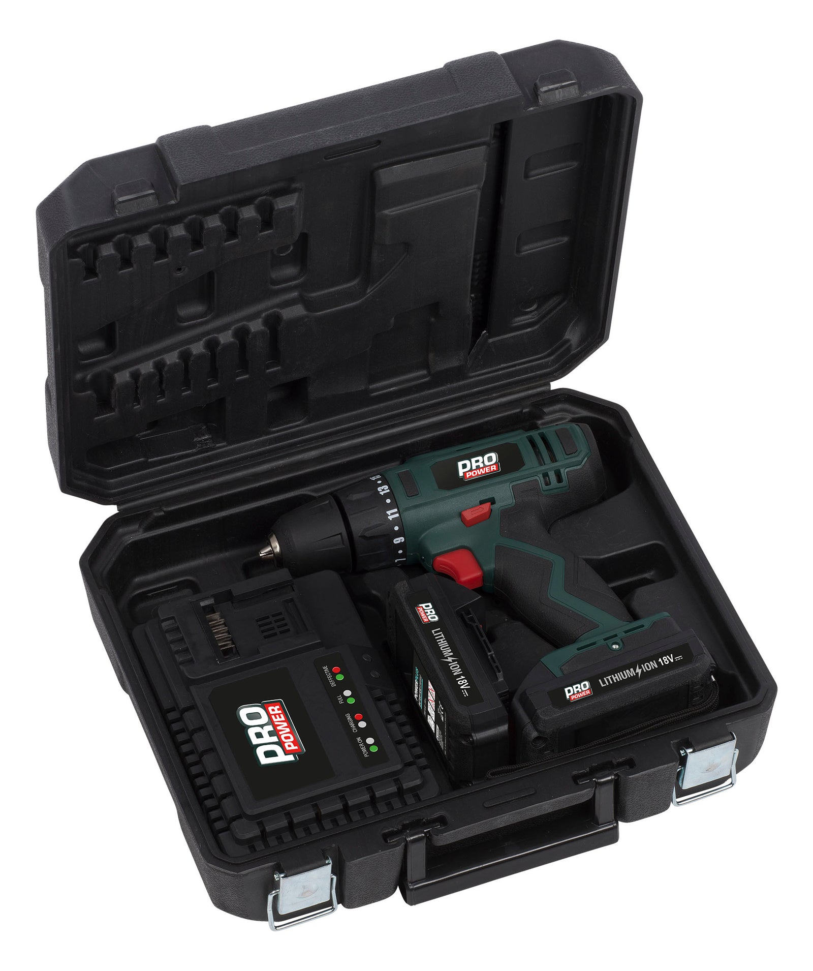 Skruemaskine 18 volt med 2 batterier