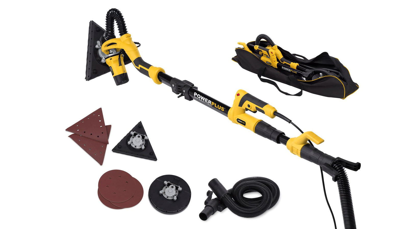 Kombi-girafsliber 710 W med rundt og trekantet slibehoved
